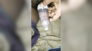 Rough Handjob with a used Condom and Cum