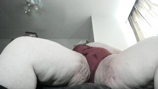 Chub Sissy Staining Red Panties