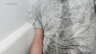 Cum through my boxers and piss all over myself