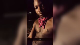 Big ass FTM transgender outdoor campfire hot summer strip tease Twink kink (underwear only)